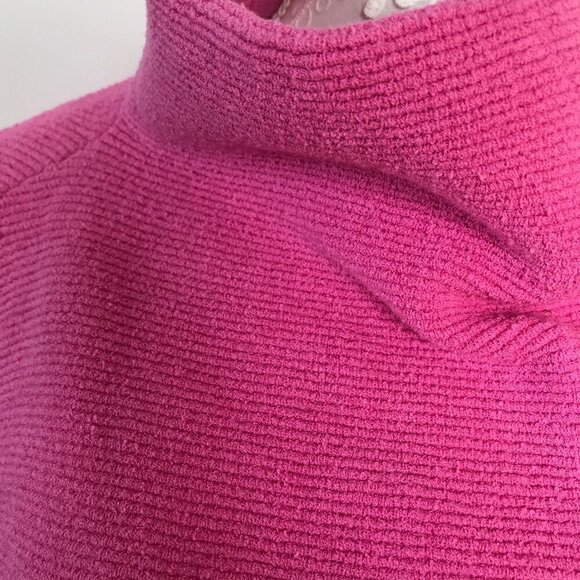 FREE PEOPLE Ottoman Slouch Tunic Raspberry Rose Bubble Gum Pink Sweater/Dress XS - Picture 10 of 16